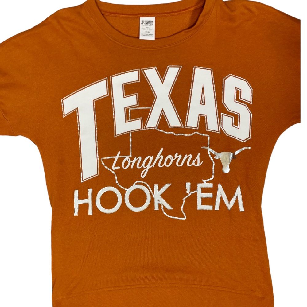PINK by Victoria’s Secret University of Texas Longhorns Sweatshirt (A) - Picture 2 of 11